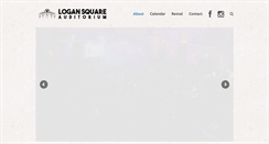 Desktop Screenshot of logansquareauditorium.com