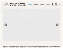 Tablet Screenshot of logansquareauditorium.com